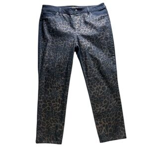 Chico’s Platinum Leopard Print Jeans